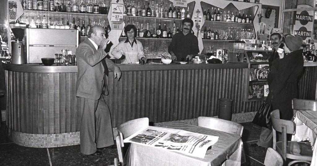 Italian bar in the 70ies